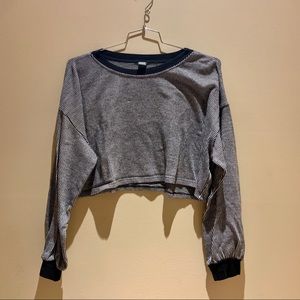 Cropped Striped Sweater
